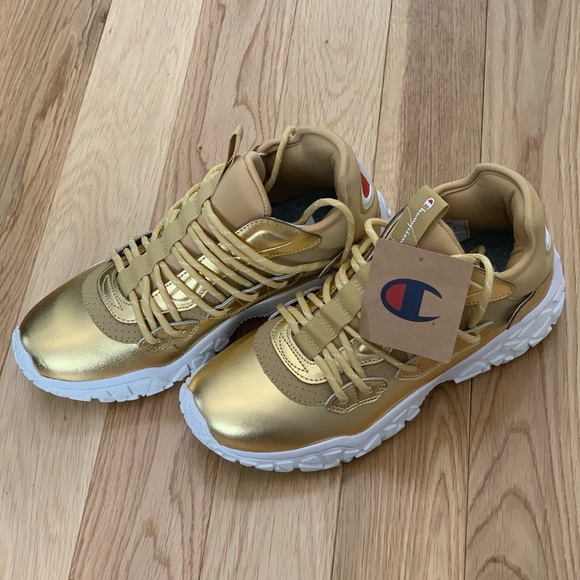 gold champion shoes